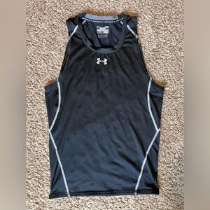 Under armour black compression spandex tank top - men’s large